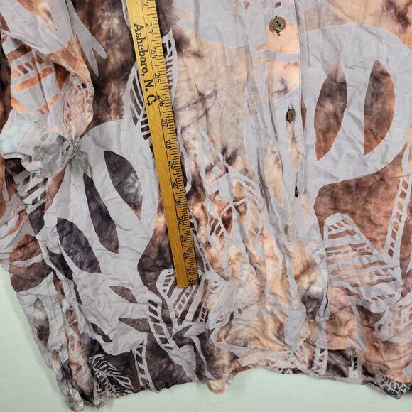 Vtg Chicos Shawl Cardigan Womens Kimono Lagenlook Cottagecore Art To Wear Boho - Picture 4 of 15